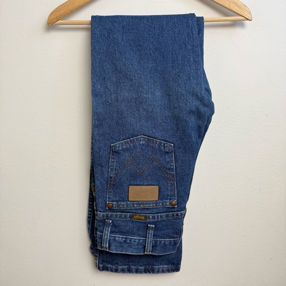 Wrangler 936GBK Cowboy Slim Indigo Bootcut Jeans Size 29 x 32 - Picture 1 of 6